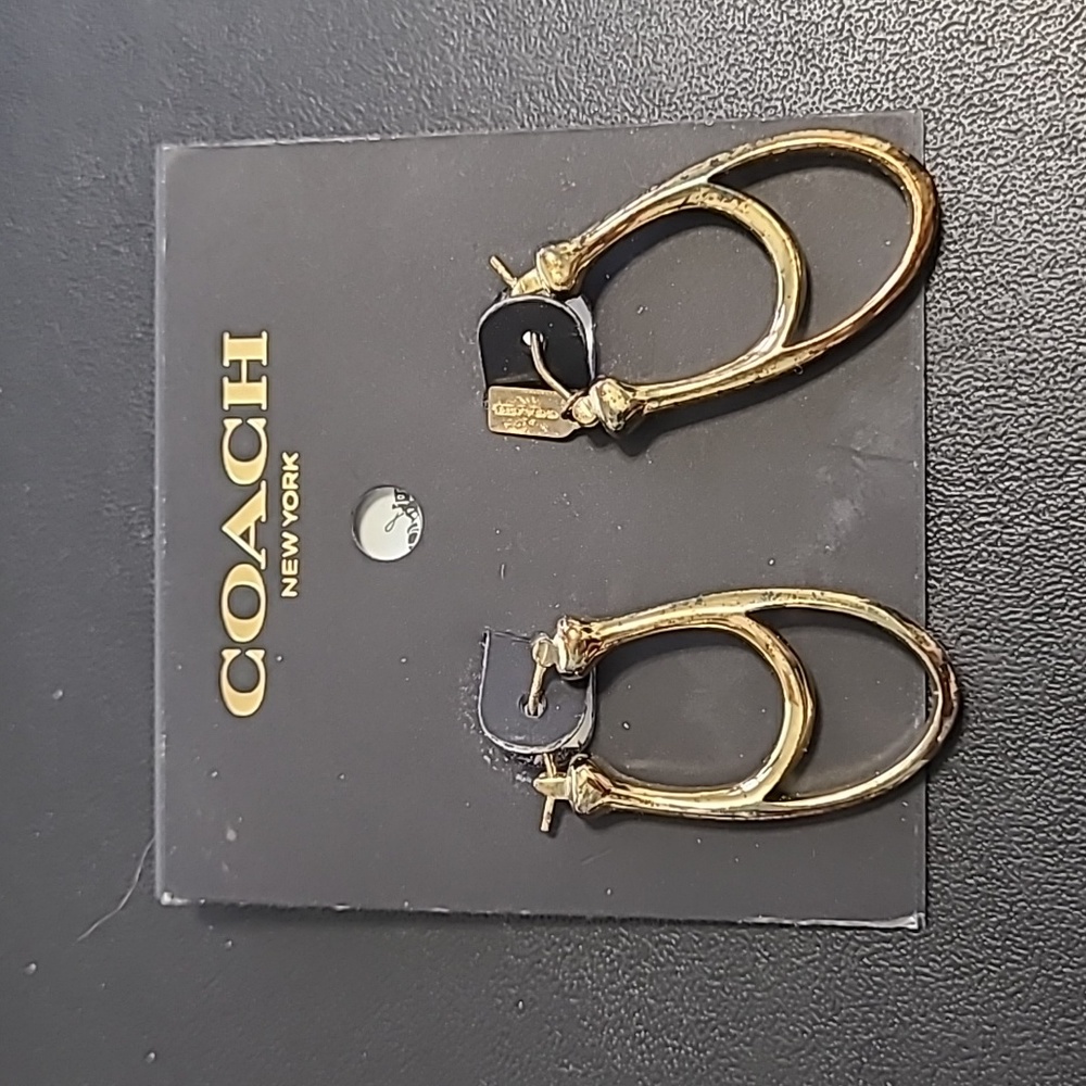 Coach Signature Hoops Earrings  F67084